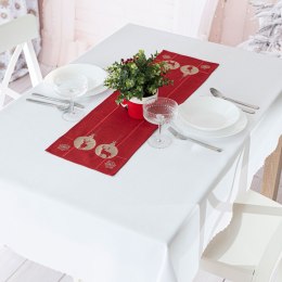 BŁYSZCZĄCY RENIFER Bieżnik z haftem, 24x85cm, kolor czerwony 295157/KSP/L03/024085/1