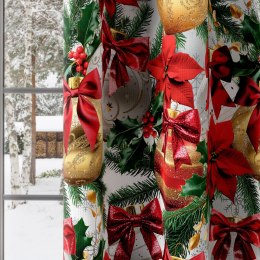 BOMBKI ZE ZŁOTYM Tkanina dekoracyjna NINA WODOODPORNA, szer. 160cm, kolor biały DBN332/NIW/001/160000/1