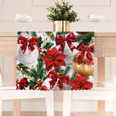 BOMBKI ZE ZŁOTYM Tkanina dekoracyjna NINA WODOODPORNA, szer. 160cm, kolor biały DBN332/NIW/001/160000/1