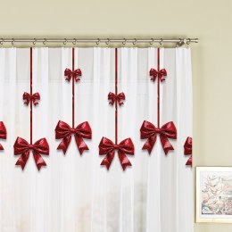 KOKARDA Firanka z ołowianką WOAL, wys. 157cm, kolor biały DBN333/WOA/001/000157/1