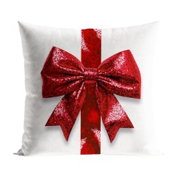 BROKATOWA KOKARDA Poszewka dekoracyjna VELVET, 40x40cm, kolor biały PBN333/POP/001/040040/1