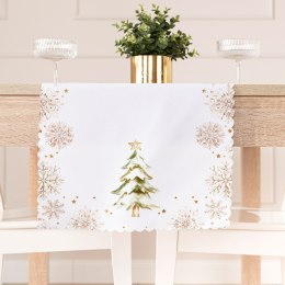 CHOINKI, ZIMOWA OPOWIEŚĆ Bieżnik NINA WODOODPORNA, 38x140cm, kolor biały PBN336/KSP/C01/038140/1