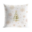CHOINKI, ZIMOWA OPOWIEŚĆ Poszewka dekoracyjna VELVET, 40x40cm, kolor biały PBN336/POP/001/040040/1