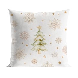 CHOINKI, ZIMOWA OPOWIEŚĆ Poszewka dekoracyjna VELVET, 40x40cm, kolor biały PBN336/POP/001/040040/1