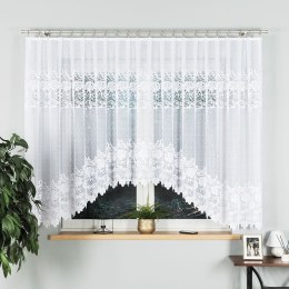 DEMETRIA Firanka żakardowa gotowa na prosto, 160x500cm, kolor biały 017480/FBL/001/500160/1