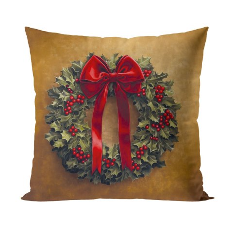 ELEGANCKA GIRLANDA Poszewka dekoracyjna VELVET, 40x40cm, kolor 014 złoto-brązowy PBN340/POP/014/040040/1