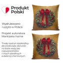ELEGANCKA GIRLANDA Poszewka dekoracyjna VELVET, 40x40cm, kolor 014 złoto-brązowy PBN340/POP/014/040040/1