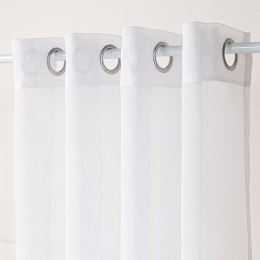 ETAMINA Firana gotowa na srebrnych przelotkach, 230x140cm, kolor biały ETAMIN/FGP/001/140230/1