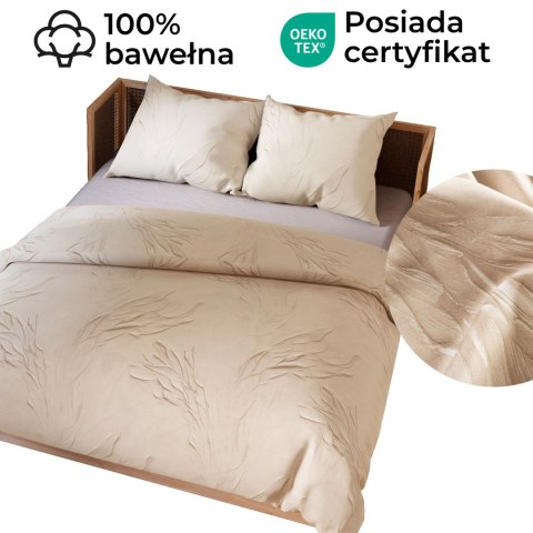 GRAVIRA Komplet pościeli z bawełny satynowej 160x200cm 100104/SAT/000/160200/1