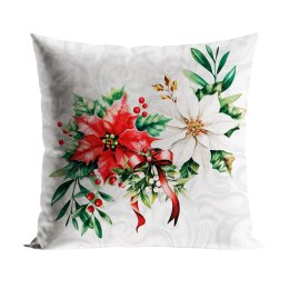 GWIAZDA BETLEJEMSKA Poszewka dekoracyjna VELVET, 40x40cm, kolor biały PBN343/POP/001/040040/1