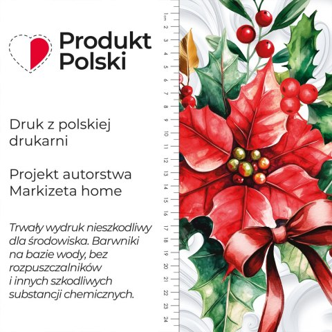 GWIAZDA BETLEJEMSKA Tkanina dekoracyjna NINA WODOODPORNA, szer. 160cm, kolor biały DBN343/NIW/001/160000/1