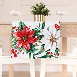 GWIAZDA BETLEJEMSKA Tkanina dekoracyjna obrusowa NINA WODOODPORNA, szer. 160cm, kolor biały DBN343/NIW/N01/160000/1