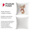 JELONEK, BAJKOWE ŚWIĘTA Poszewka dekoracyjna VELVET, 40x40cm, kolor biały PBN345/POP/001/040040/1