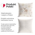 JELONKI, ZIMOWA OPOWIEŚĆ Poszewka dekoracyjna VELVET, 40x40cm, kolor 004 beżowy PBN346/POP/004/040040/1