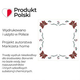 KOKARDA SZKOTI Serweta NINA WODOODPORNA, 80x80cm, kolor 001 biały PBN347/KSP/C01/080080/1