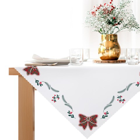 KOKARDA SZKOTI Serweta NINA WODOODPORNA, 80x80cm, kolor 001 biały PBN347/KSP/C01/080080/1