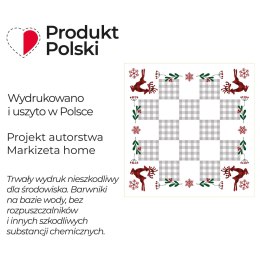 KRATA PATCHWORK Serweta NINA WODOODPORNA, 80x80cm, kolor biały PBN350/KSP/C01/080080/1