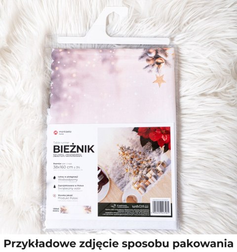 KRATA PATCHWORK Serweta NINA WODOODPORNA, 80x80cm, kolor biały PBN350/KSP/C01/080080/1