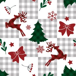 KRATA PATCHWORK Tkanina dekoracyjna NINA WODOODPORNA, szer. 160cm, kolor biały DBN350/NIW/001/160000/1