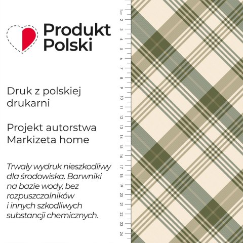 KRATA, ZIMOWA OPOWIEŚĆ Tkanina dekoracyjna NINA WODOODPORNA, szer. 160cm, kolor zielony DBN355/NIW/002/160000/1