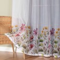 KWIATOWA ŁĄKA Firanka żakardowa 023426, wys. 240cm, kolor biały D00308/000/001/000240/1