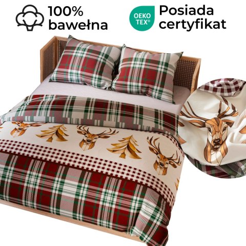 MERRY Komplet pościeli z bawełny satynowej 220x200cm 100109/SAT/000/220200/1