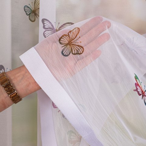 MOTYLKI Firanka żakardowa 023426, wys. 150cm, kolor biały D00310/000/001/000150/1