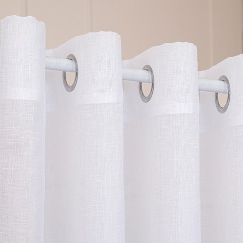 NALA Firana gotowa na przelotkach, 250x400cm, kolor biały 002022/ZGP/001/400250/1