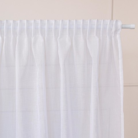 NALA Firana gotowa na taśmie, 240x140cm, kolor biały 002022/ZGT/001/140240/1