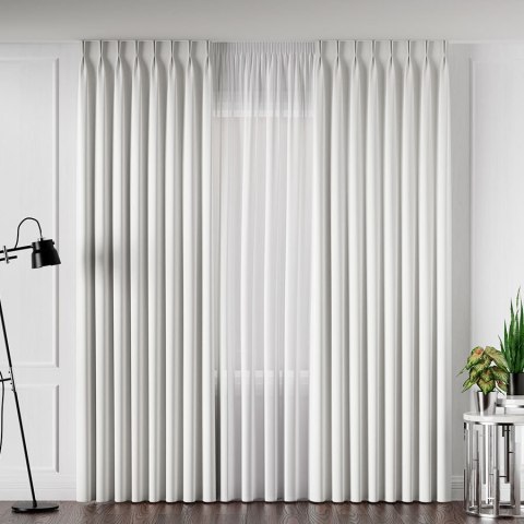 SERINA Tkanina dekoracyjna, wys. 300cm, kolor 015 biały 318744/TDP/015/000300/1