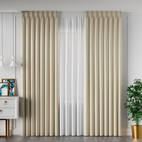 SERINA Tkanina dekoracyjna, wys. 300cm, kolor 016 kremowy 318744/TDP/016/000300/1