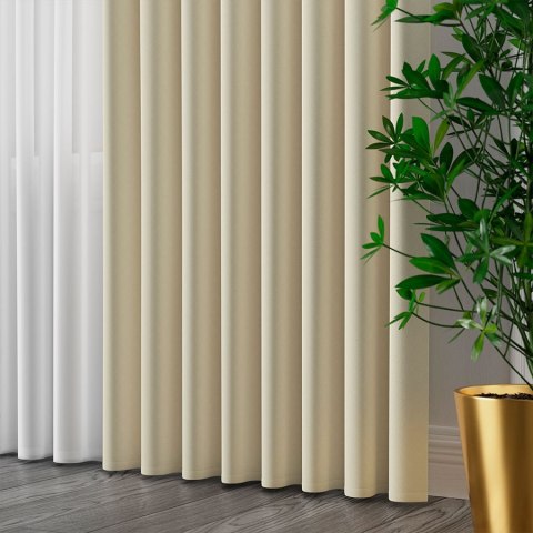 SERINA Tkanina dekoracyjna, wys. 300cm, kolor 016 kremowy 318744/TDP/016/000300/1