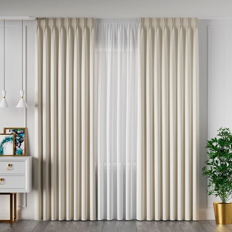 SERINA Tkanina dekoracyjna, wys. 300cm, kolor 018 jasny kremowy 318744/TDP/018/000300/1