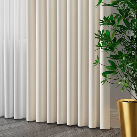 SERINA Tkanina dekoracyjna, wys. 300cm, kolor 018 jasny kremowy 318744/TDP/018/000300/1