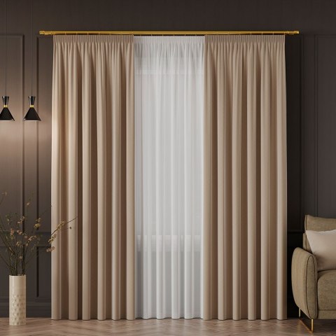 SERINA Tkanina dekoracyjna, wys. 300cm, kolor 023 cappucino 318744/TDP/023/000300/1