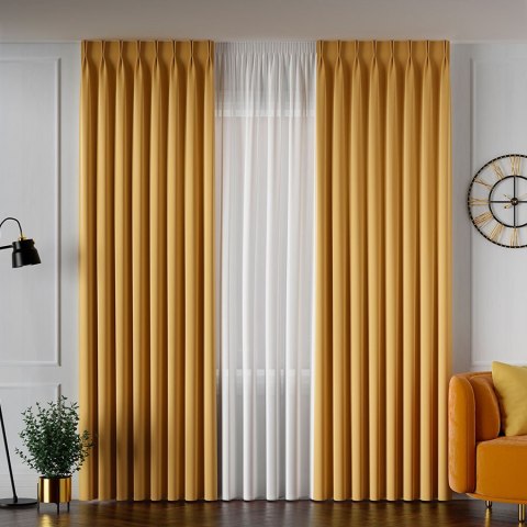 SERINA Tkanina dekoracyjna, wys. 300cm, kolor 031 jasny żółty 318744/TDP/031/000300/1