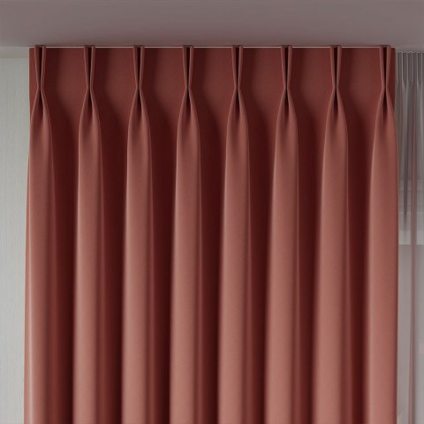 SERINA Tkanina dekoracyjna, wys. 300cm, kolor 039 jasny ceglasty 318744/TDP/039/000300/1