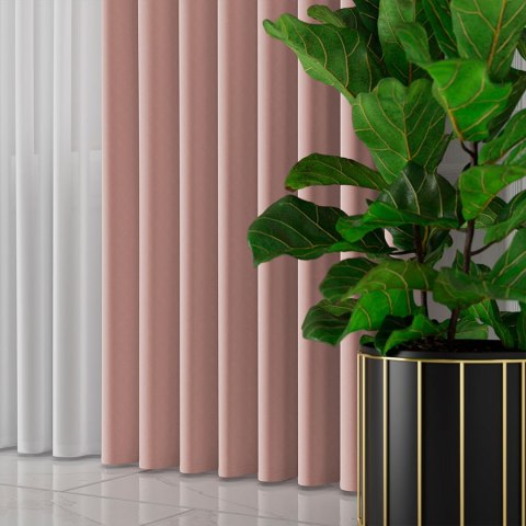 SERINA Tkanina dekoracyjna, wys. 300cm, kolor 044 pudrowy róż 318744/TDP/044/000300/1