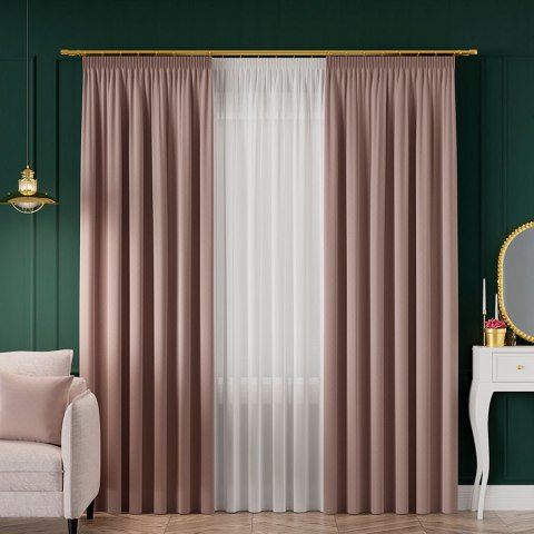 SERINA Tkanina dekoracyjna, wys. 300cm, kolor 046 ciemny pastelowy łososiowy 318744/TDP/046/000300/1