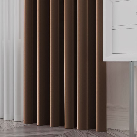 SERINA Tkanina dekoracyjna, wys. 300cm, kolor 047 ciepły brązowy 318744/TDP/047/000300/1