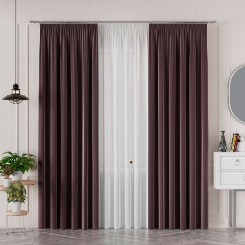 SERINA Tkanina dekoracyjna, wys. 300cm, kolor 049 fioletowobeżowy 318744/TDP/049/000300/1