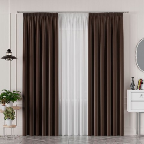 SERINA Tkanina dekoracyjna, wys. 300cm, kolor 050 jasny ciepły brązowy 318744/TDP/050/000300/1