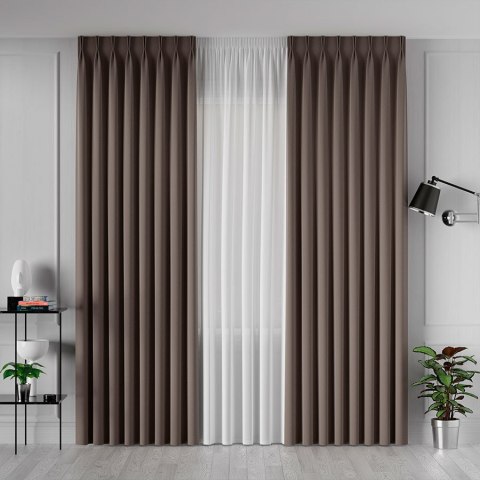 SERINA Tkanina dekoracyjna, wys. 300cm, kolor 055 beżowobrązowy 318744/TDP/055/000300/1