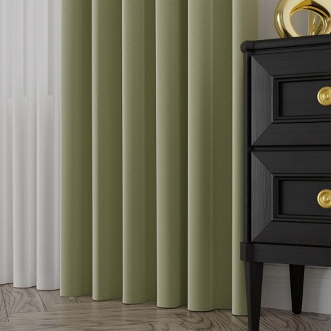 SERINA Tkanina dekoracyjna, wys. 300cm, kolor 058 beżowozielony 318744/TDP/058/000300/1