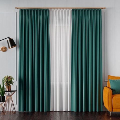 SERINA Tkanina dekoracyjna, wys. 300cm, kolor 066 morska zieleń 318744/TDP/066/000300/1