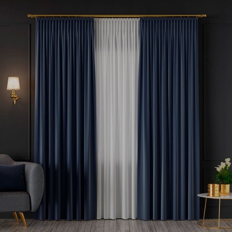 SERINA Tkanina dekoracyjna, wys. 300cm, kolor 068 granatowy 318744/TDP/068/000300/1