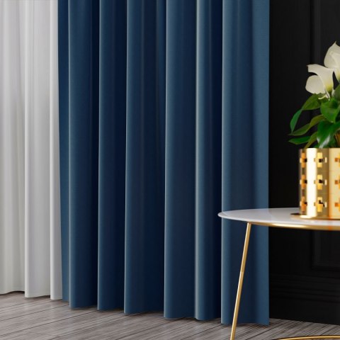 SERINA Tkanina dekoracyjna, wys. 300cm, kolor 072 ciemny niebieski 318744/TDP/072/000300/1