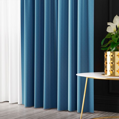 SERINA Tkanina dekoracyjna, wys. 300cm, kolor 074 pastelowy niebieski 318744/TDP/074/000300/1