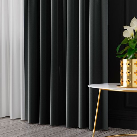 SERINA Tkanina dekoracyjna, wys. 300cm, kolor 088 grafitowy 318744/TDP/088/000300/1