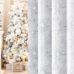 ŚNIEŻYNKI Tkanina dekoracyjna NINA WODOODPORNA, szer. 160cm, kolor biały DBN362/NIW/001/160000/1